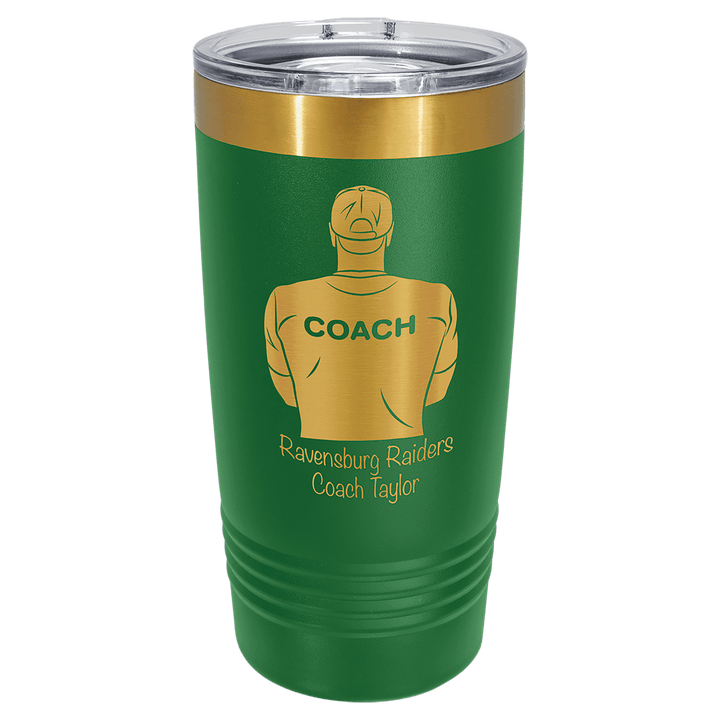 20 oz. Polar Camel Bright Gold Plated Tumbler - Fully Customized Engraved