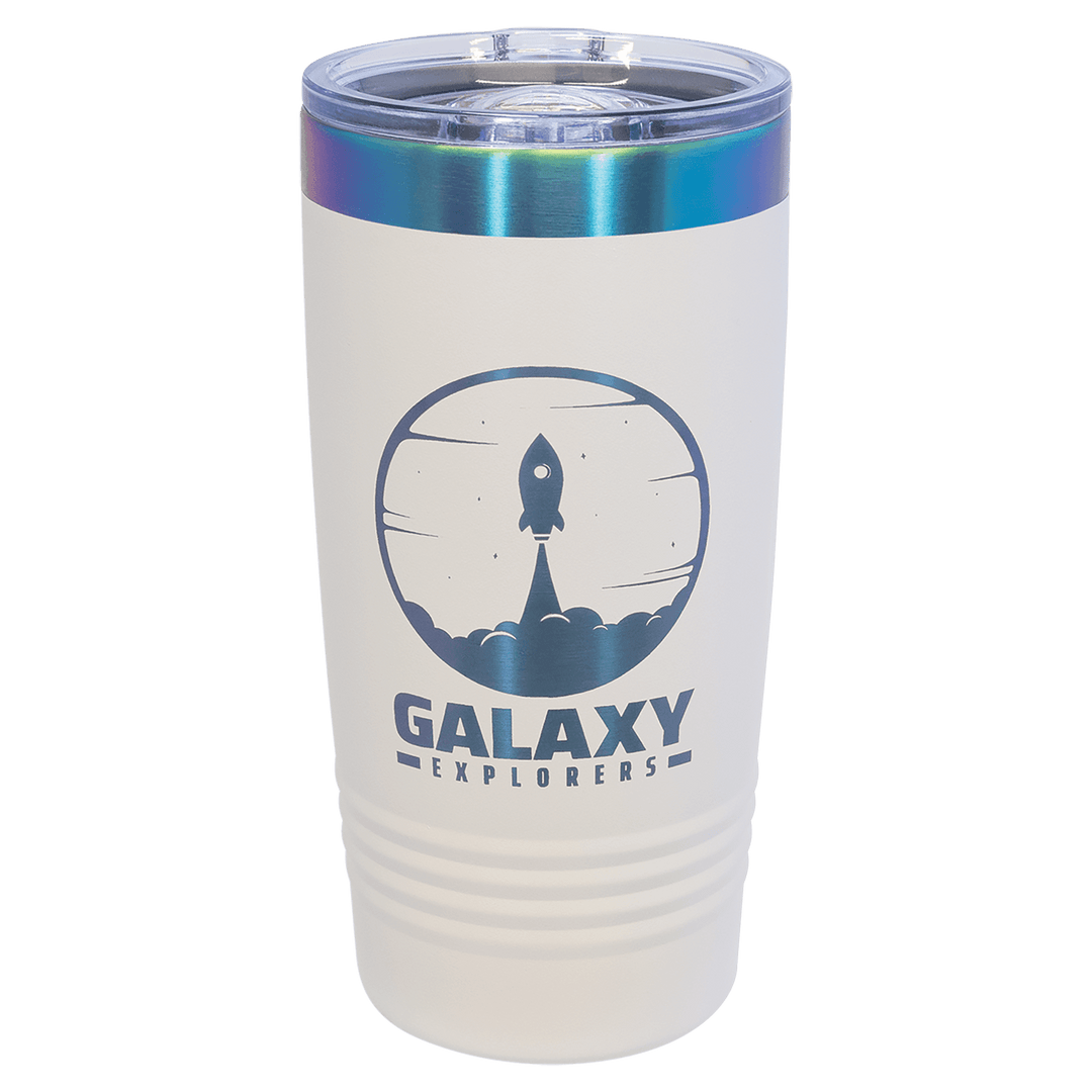 20 oz. Polar Camel Prism Plated Tumbler - Fully Customized Engraved