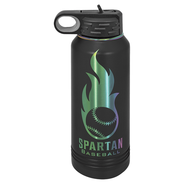 32 oz. Polar Camel Prism Plated Water Bottle - Fully Customized Engraved