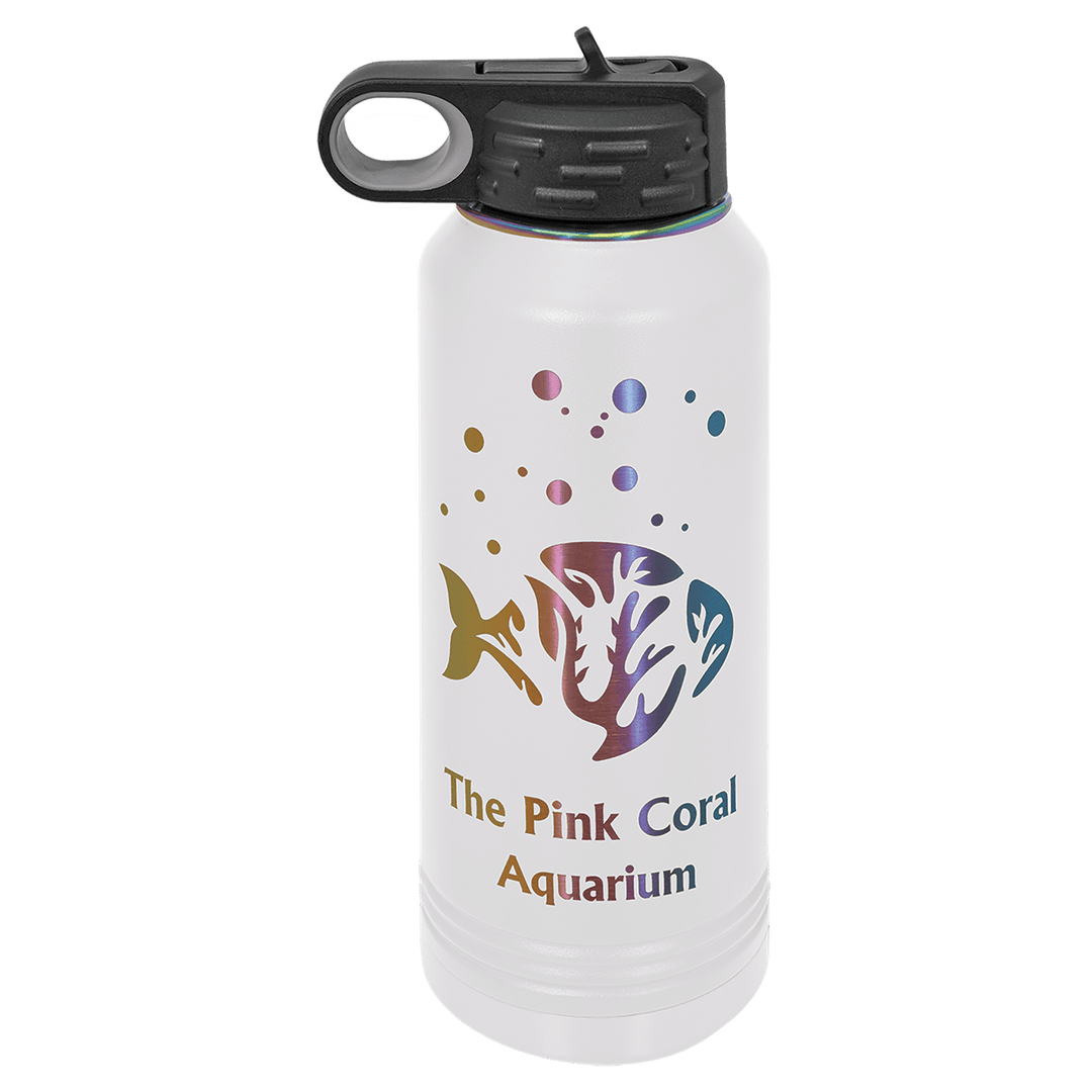 32 oz. Polar Camel Prism Plated Water Bottle - Fully Customized Engraved