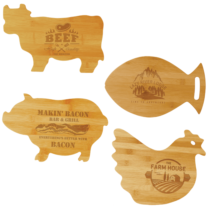 Animal Shaped Cutting Boards - Personalized & Engraved