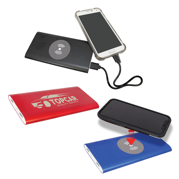 Personalized Power Bank and Wireless Charger (8000MAH)