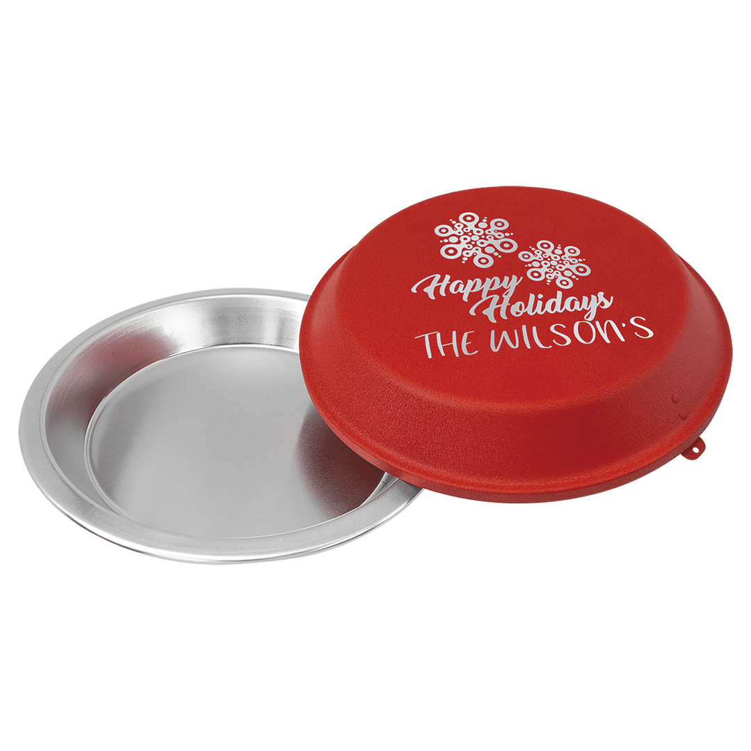 Custom Engraved 9 Aluminum Pie Pan with Lid - Personalized Kitchenware for Baking