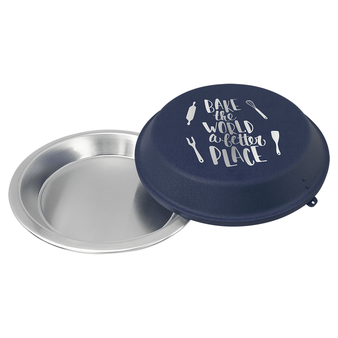 Custom Engraved Aluminum Pie Pan with Lid Personalized
