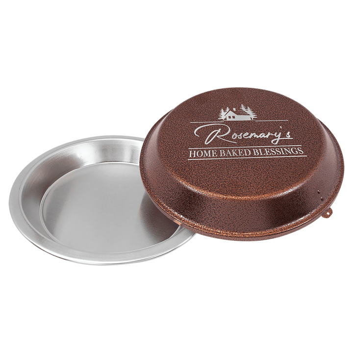 Custom Engraved 9 Aluminum Pie Pan with Lid - Personalized Kitchenware for Baking