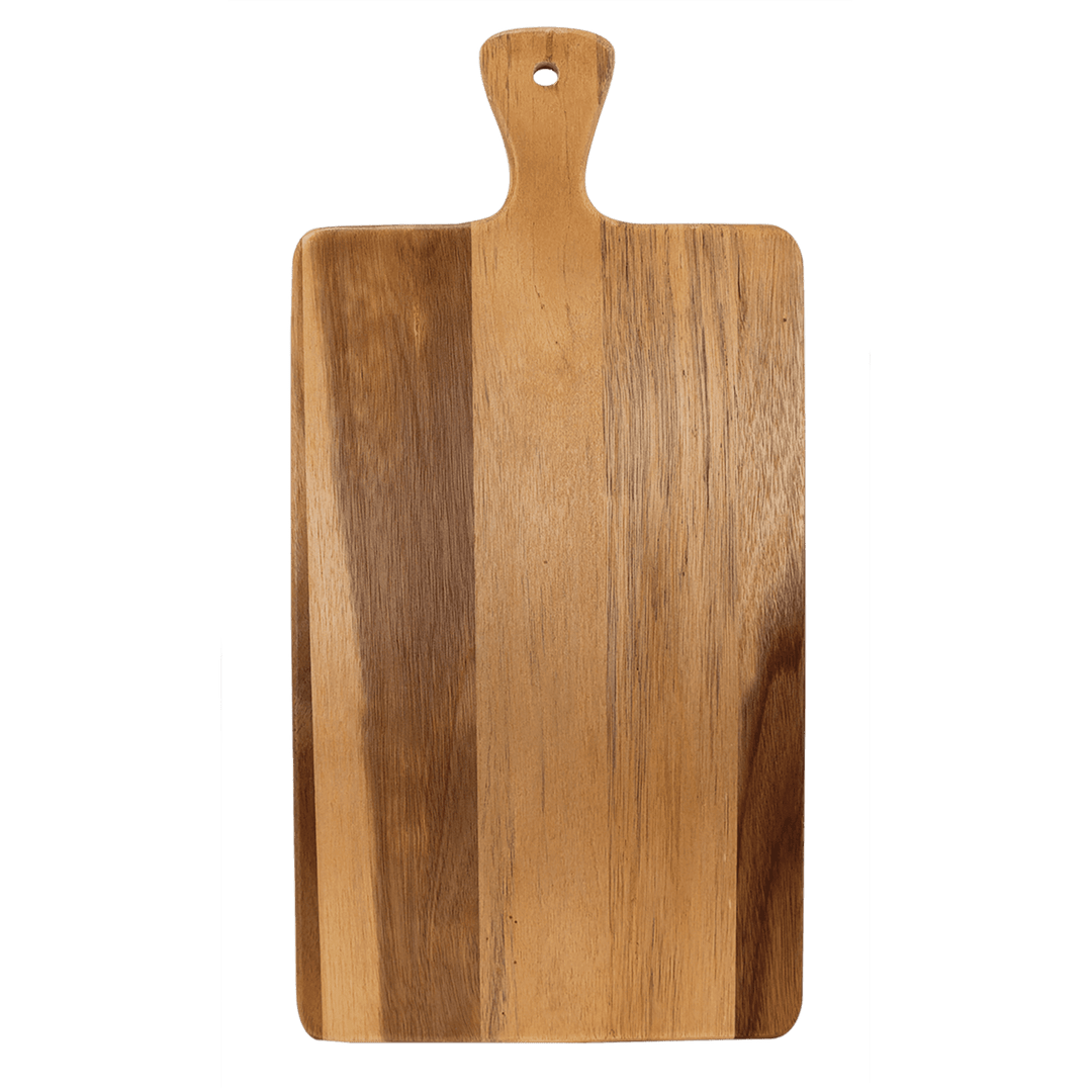 Acacia Wood & Slate Cutting Board - 16" x 7 3/4" - Personalized & Engraved with Monogram, Last Name, or Logo