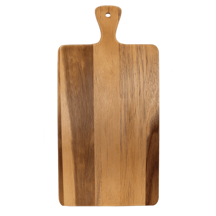 Acacia Wood & Slate Cutting Board - 16" x 7 3/4" - Personalized & Engraved with Monogram, Last Name, or Logo