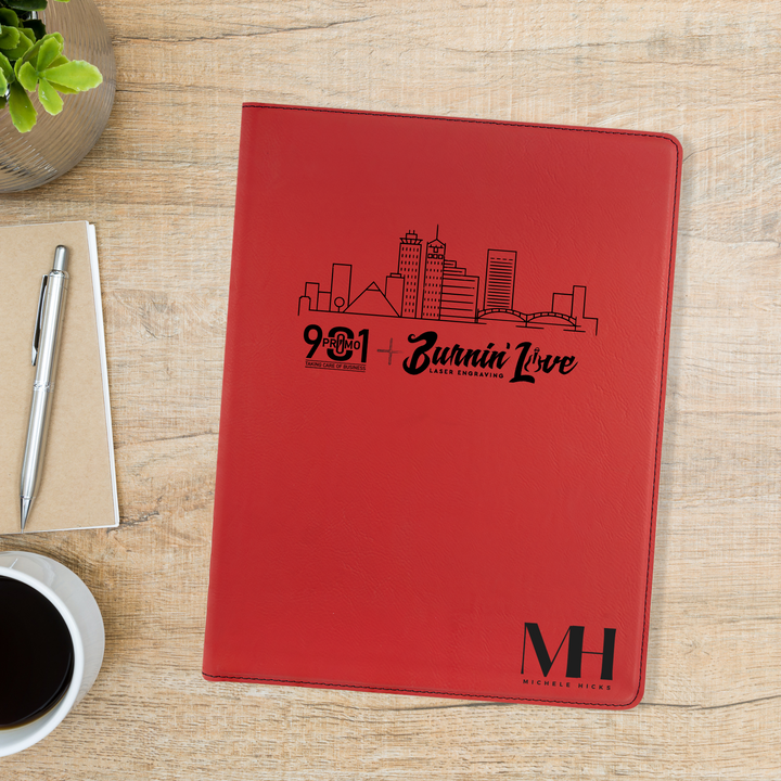 Personalized Engraved Leatherette Padfolio/Portfolio