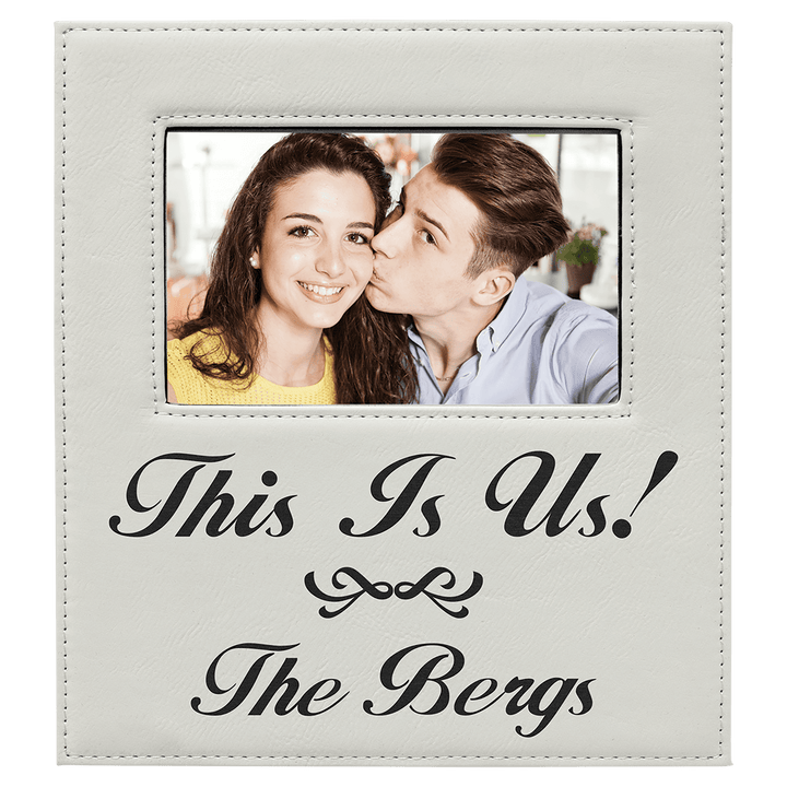 Leatherette Frame - Deluxe - Personalized, Engraved