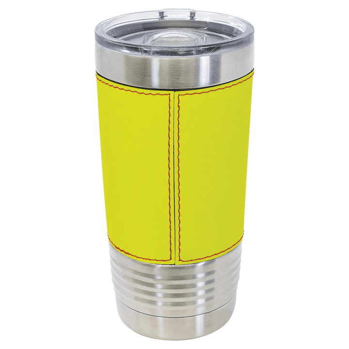 Polar Camel 20 oz. Softball Leather Tumbler with Slider Lid