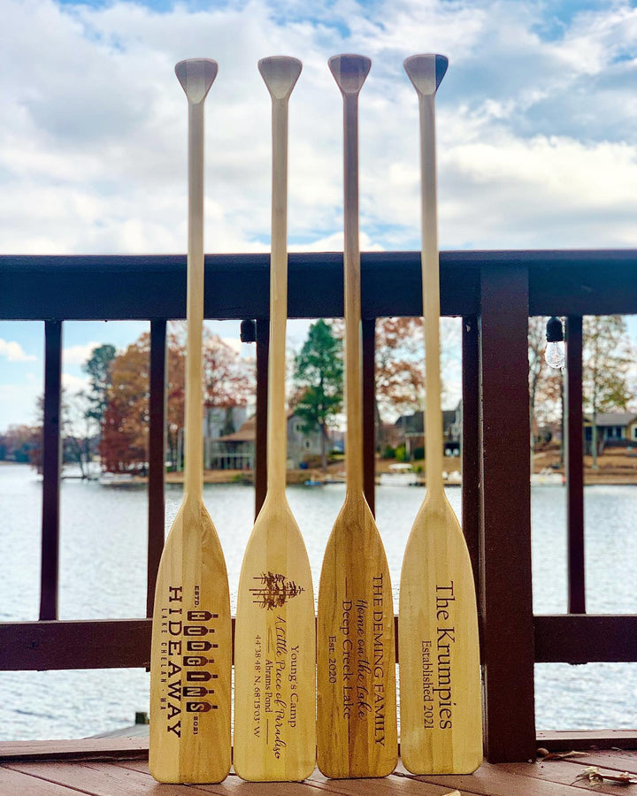 Personalized, Engraved Wooden Boat Paddle