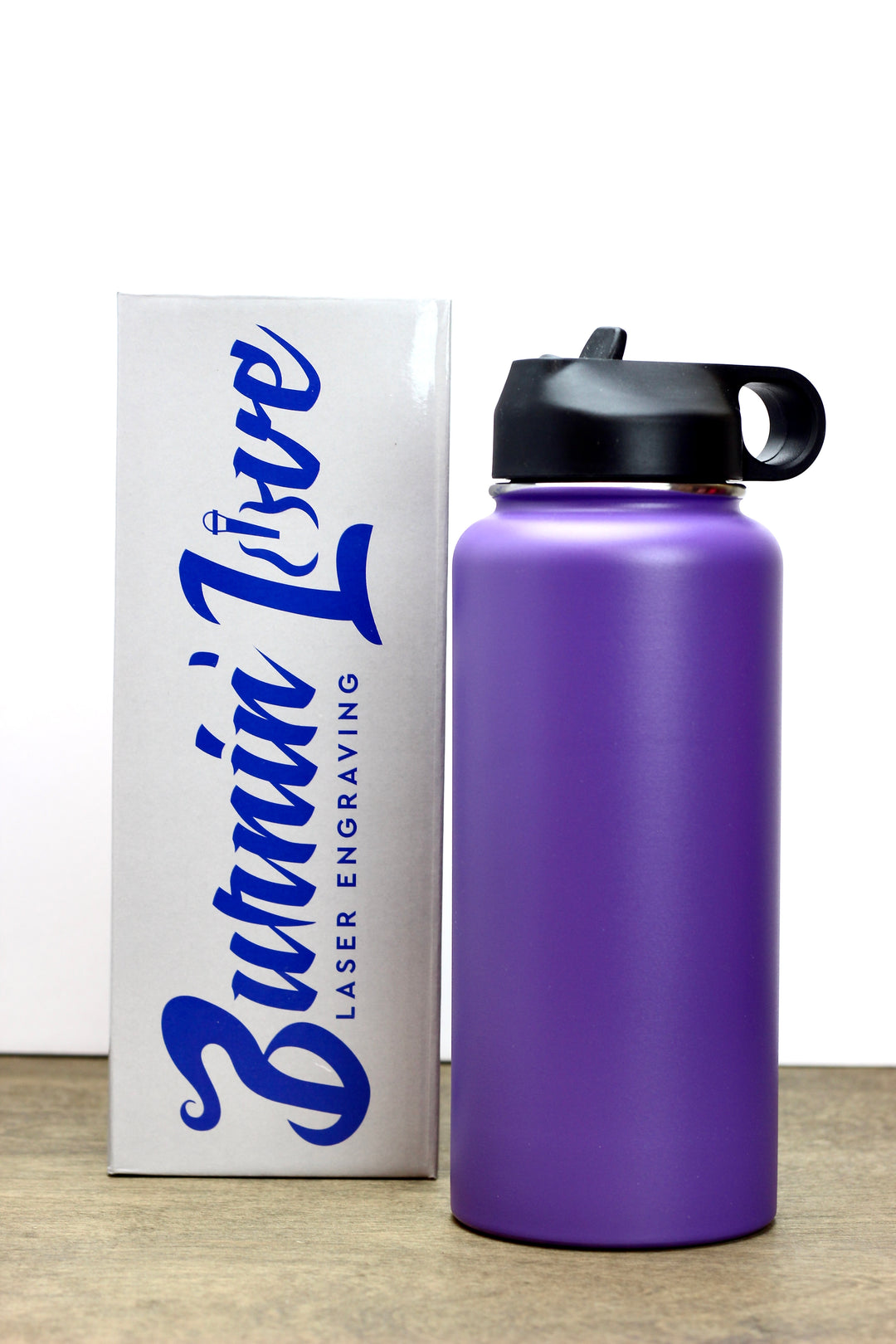 Fitness Fun - Personalized  32oz Burnin' Love Laser Engraving Water Bottles