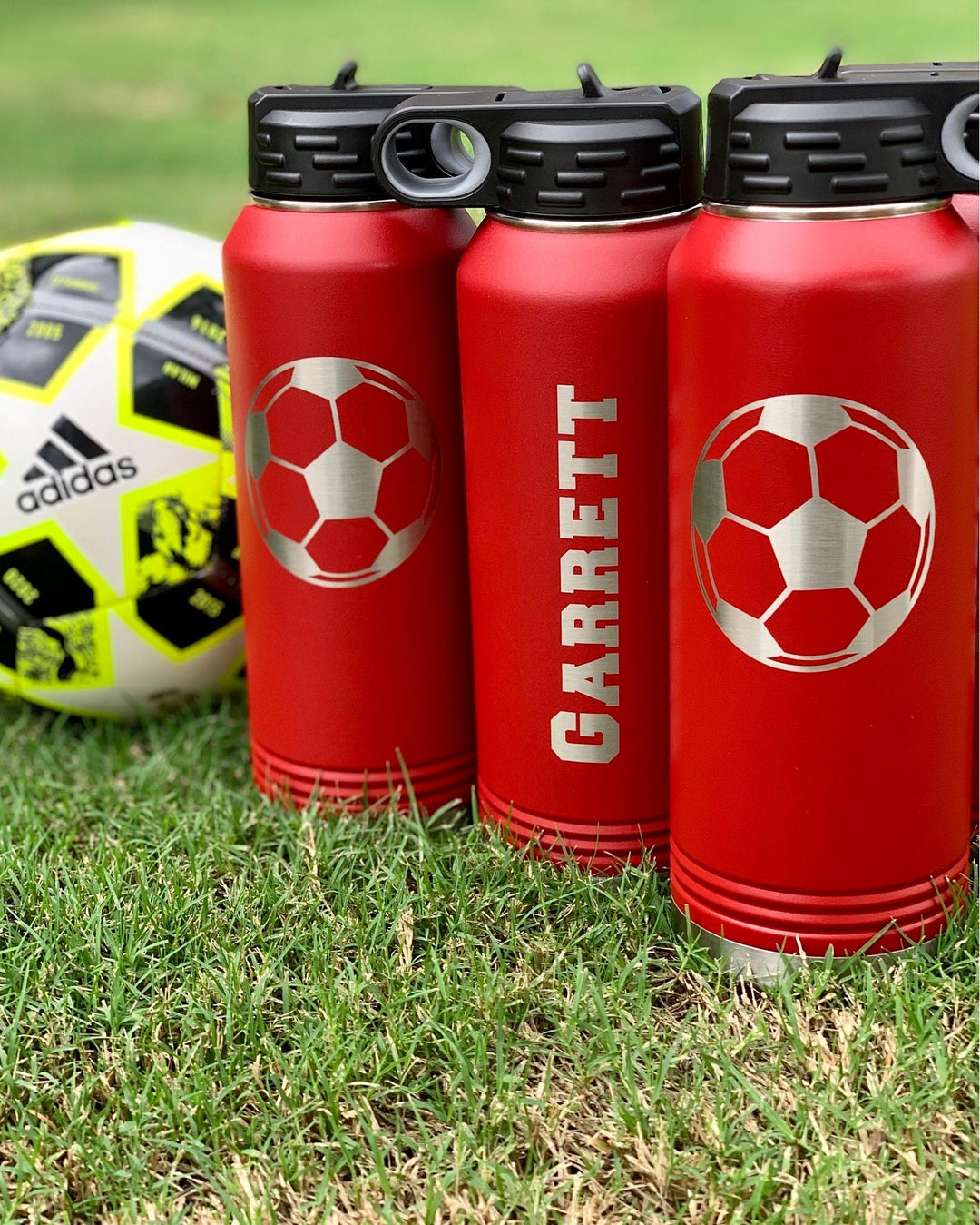 Personalized Soccer Water Bottle - 32 oz Polar Camel