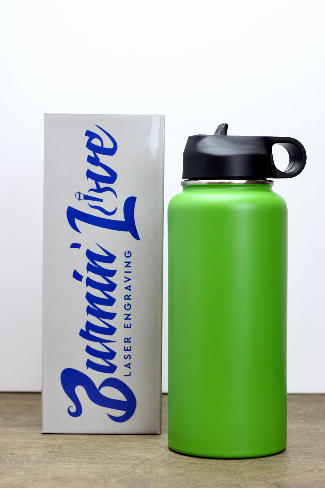 Fitness Fun - Personalized  32oz Burnin' Love Laser Engraving Water Bottles