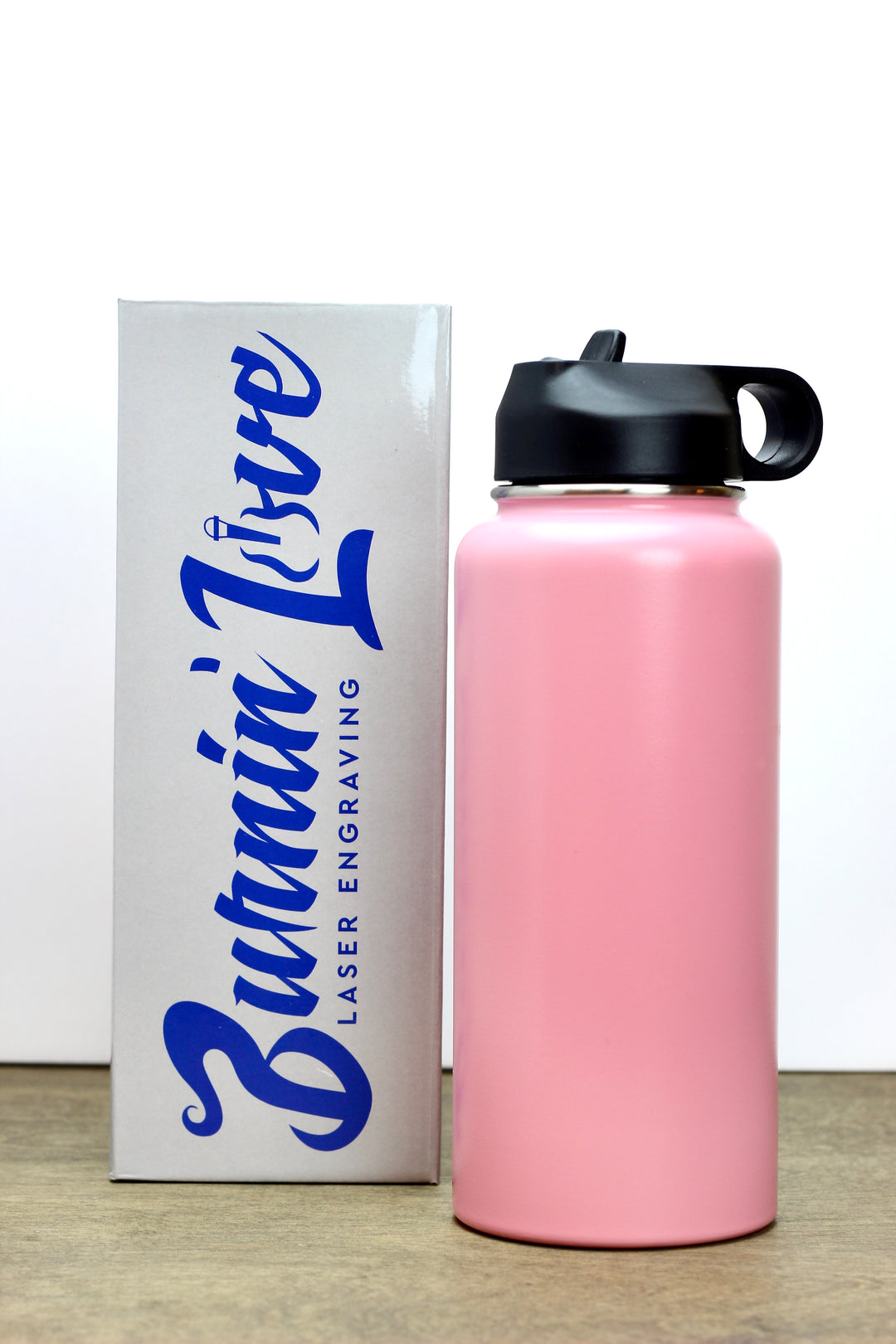 Fitness Fun - Personalized  32oz Burnin' Love Laser Engraving Water Bottles