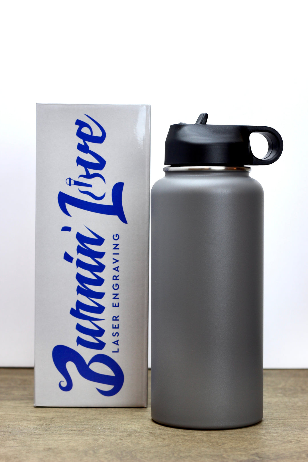 Fitness Fun - Personalized  32oz Burnin' Love Laser Engraving Water Bottles