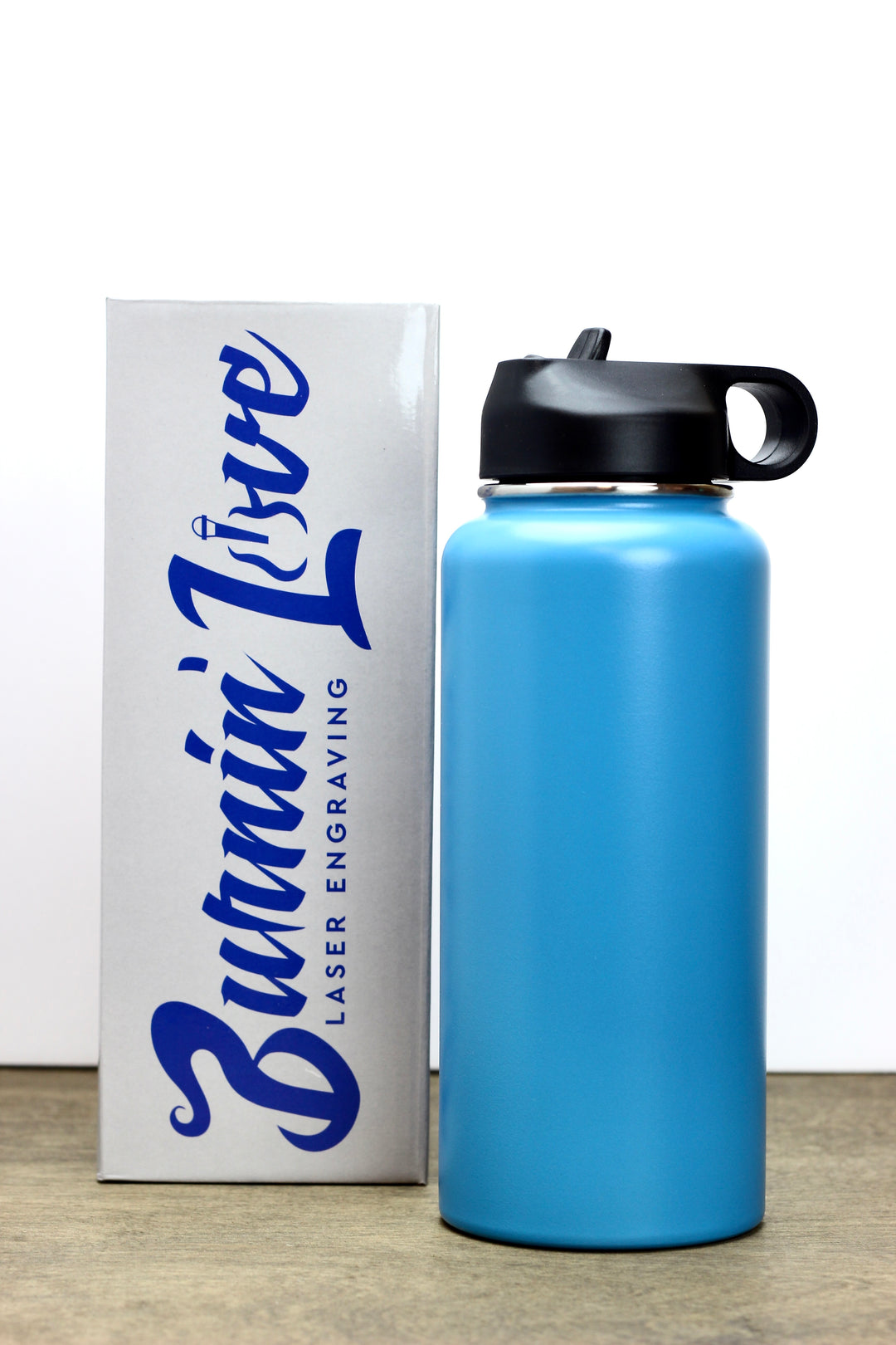 Fitness Fun - Personalized  32oz Burnin' Love Laser Engraving Water Bottles