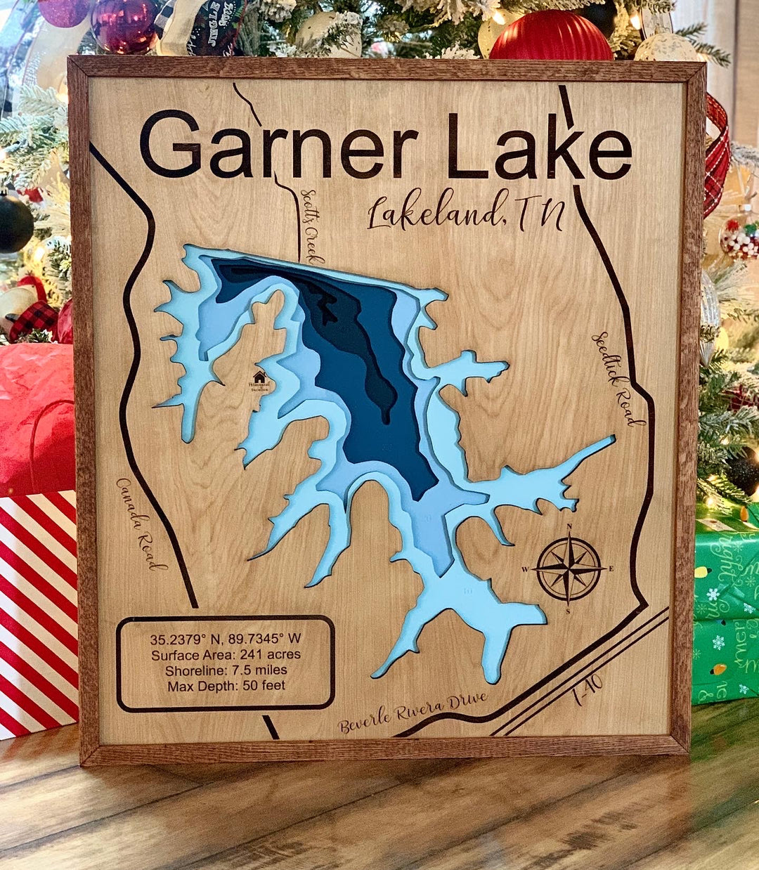 Nautical Wooden Topographical Map - Fall/Winter 2022 Preorder