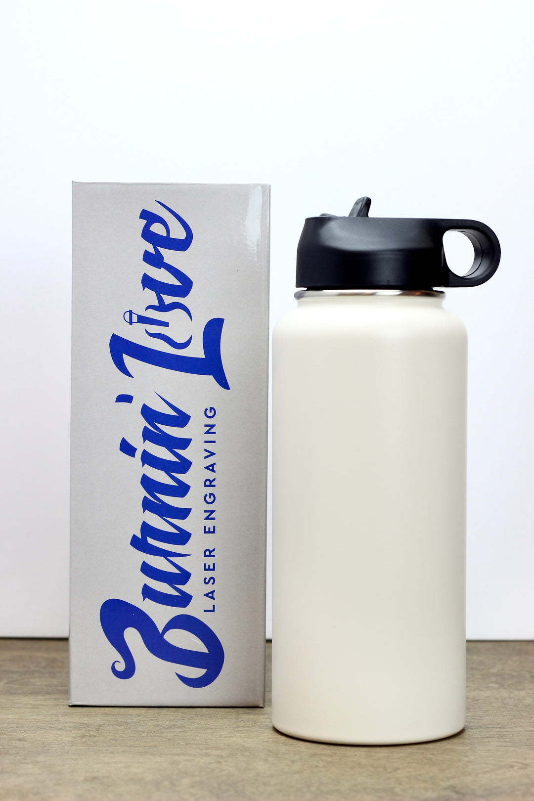 Fitness Fun - Personalized  32oz Burnin' Love Laser Engraving Water Bottles