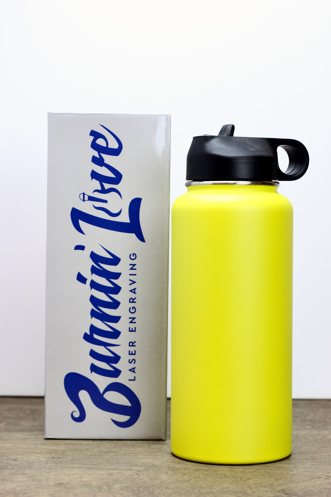 Fitness Fun - Personalized  32oz Burnin' Love Laser Engraving Water Bottles