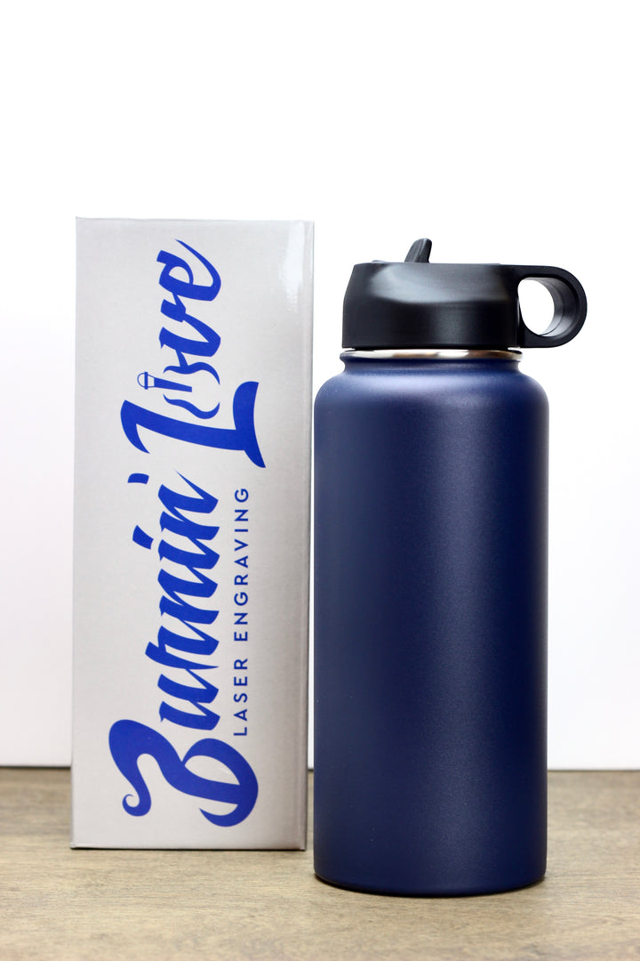 Fitness Fun - Personalized  32oz Burnin' Love Laser Engraving Water Bottles