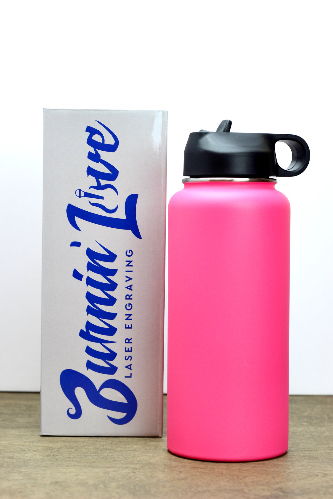 Fitness Fun - Personalized  32oz Burnin' Love Laser Engraving Water Bottles