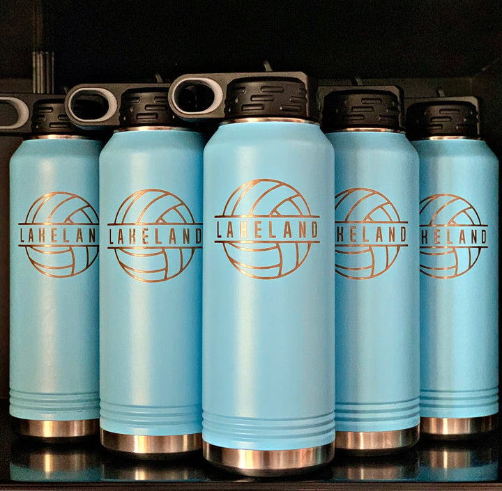 Personalized Volleyball Water Bottle - 32 oz Polar Camel