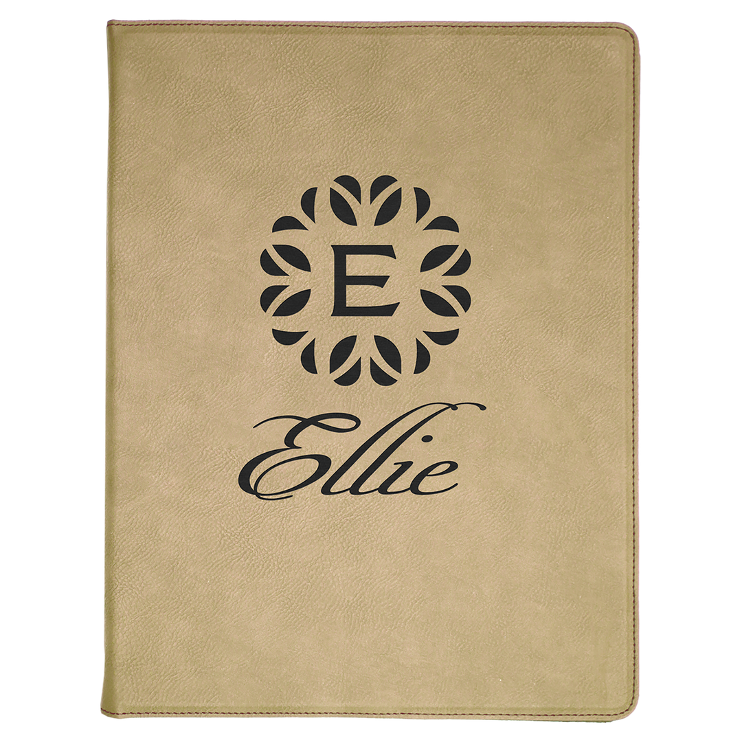 Personalized Engraved Leatherette Portfolio