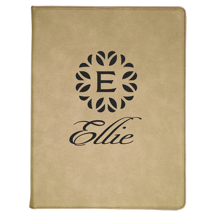 Personalized Engraved Leatherette Portfolio