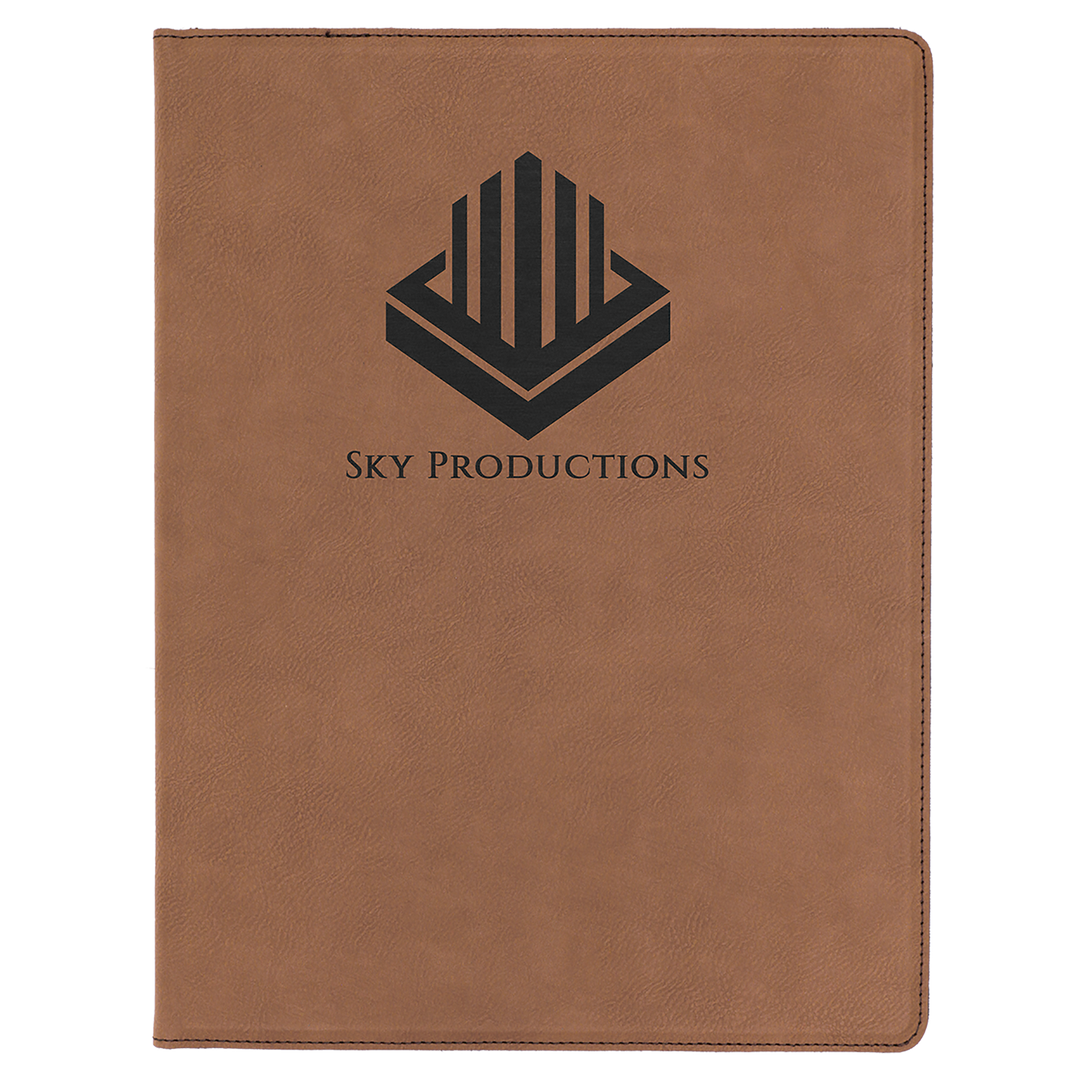 Personalized Engraved Leatherette Portfolio