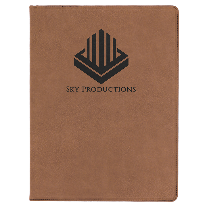 Personalized Engraved Leatherette Padfolio/Portfolio