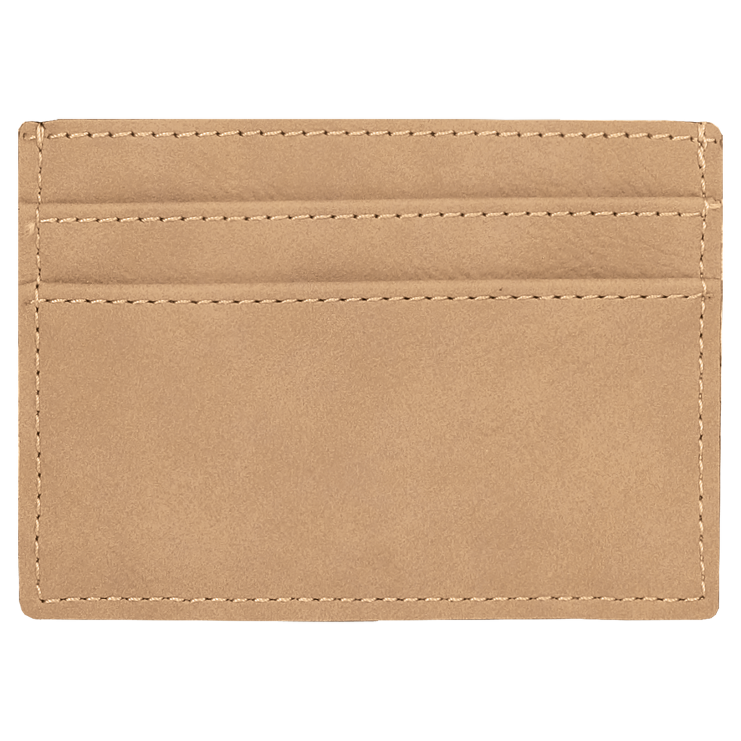 Personalized Leatherette Wallet Clip