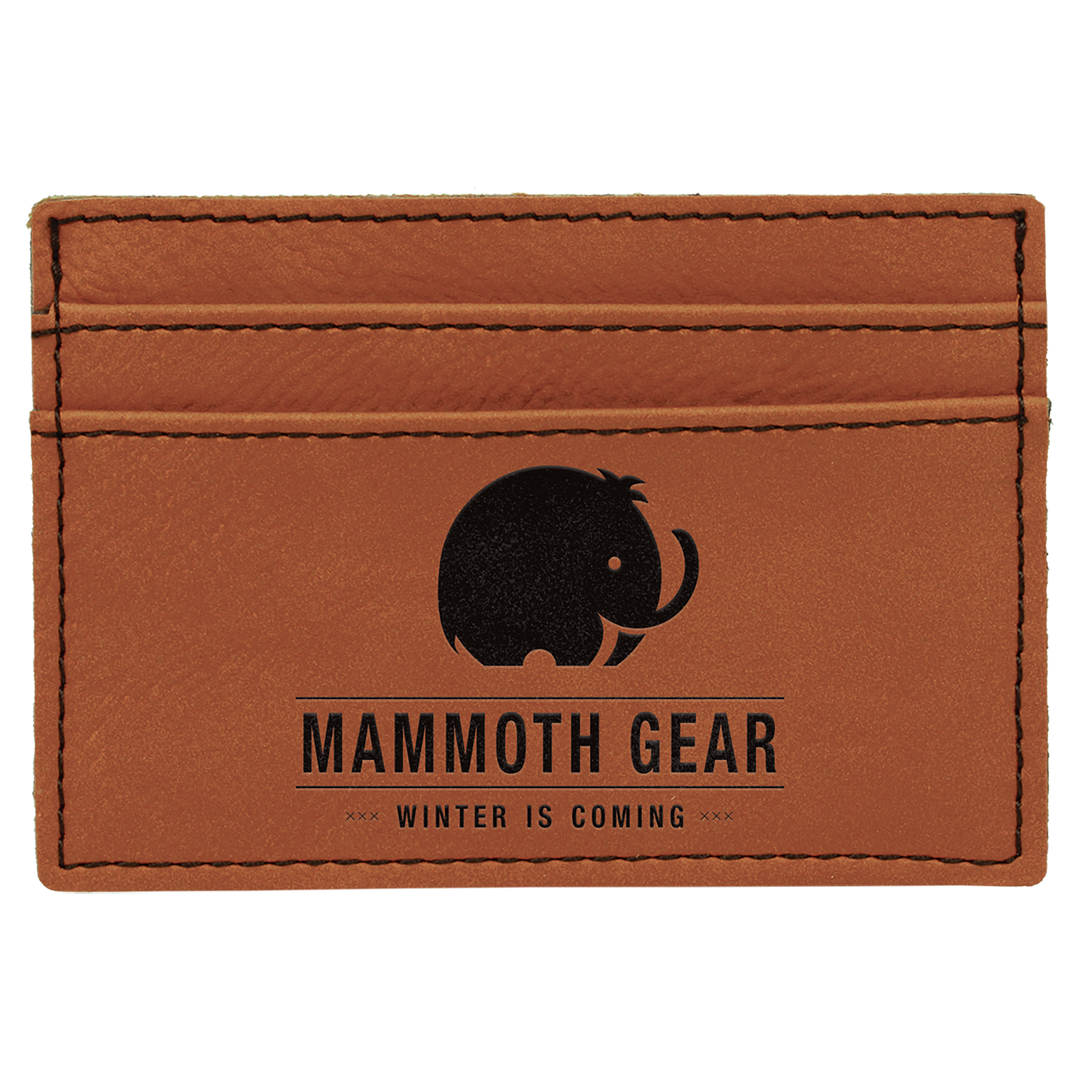 Personalized Leatherette Wallet Clip