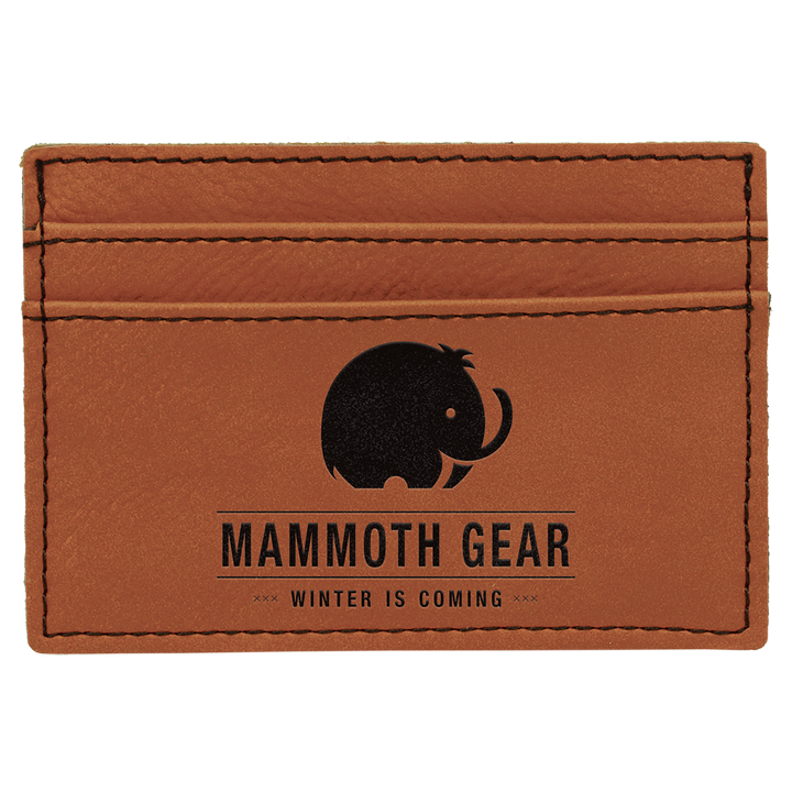 Personalized Leatherette Wallet Clip