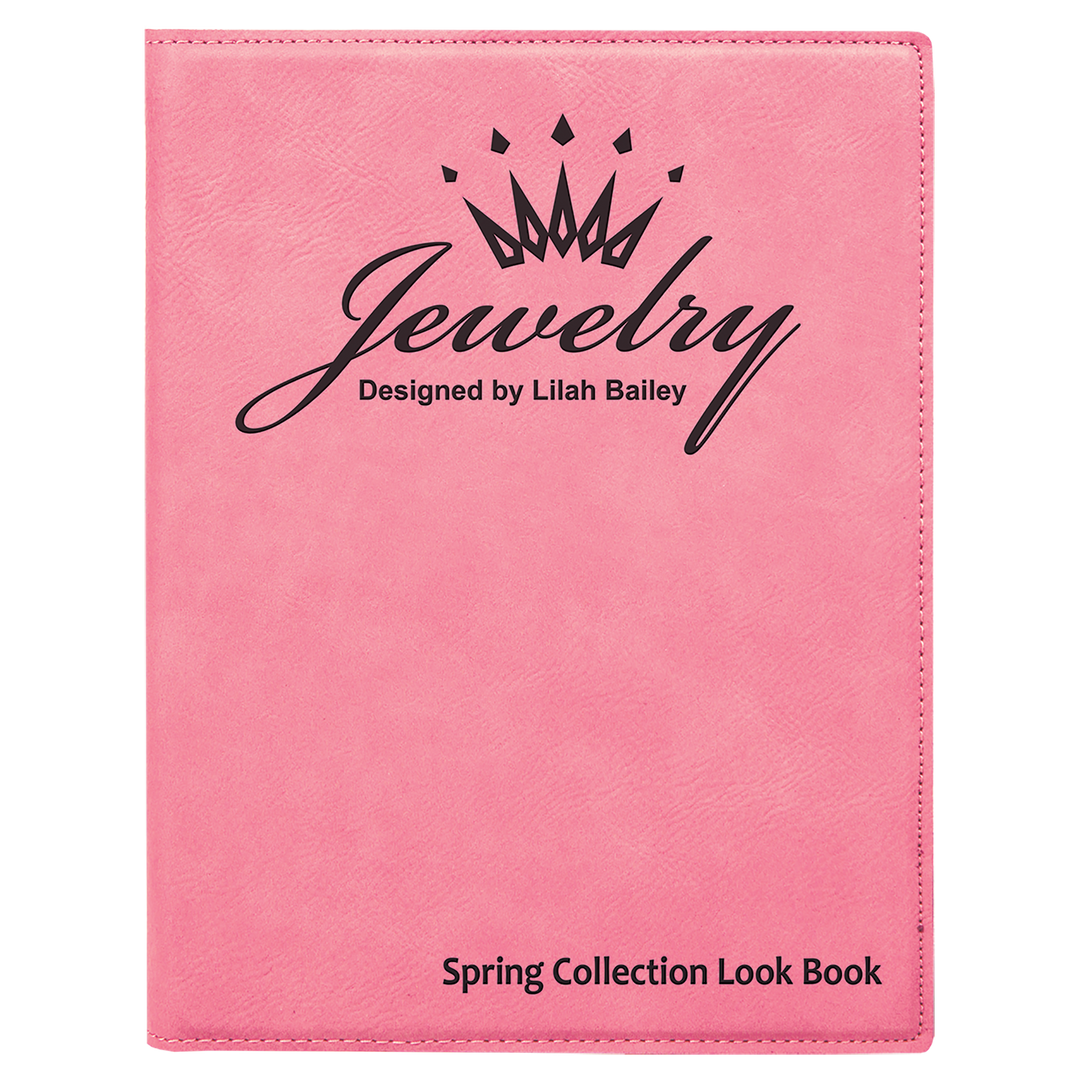 Personalized Engraved Leatherette Padfolio/Portfolio