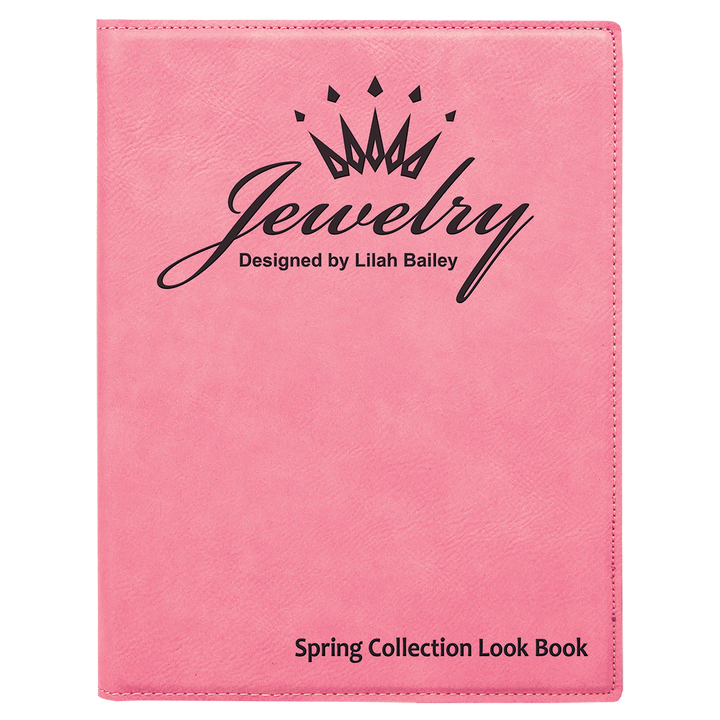Personalized Engraved Leatherette Padfolio/Portfolio