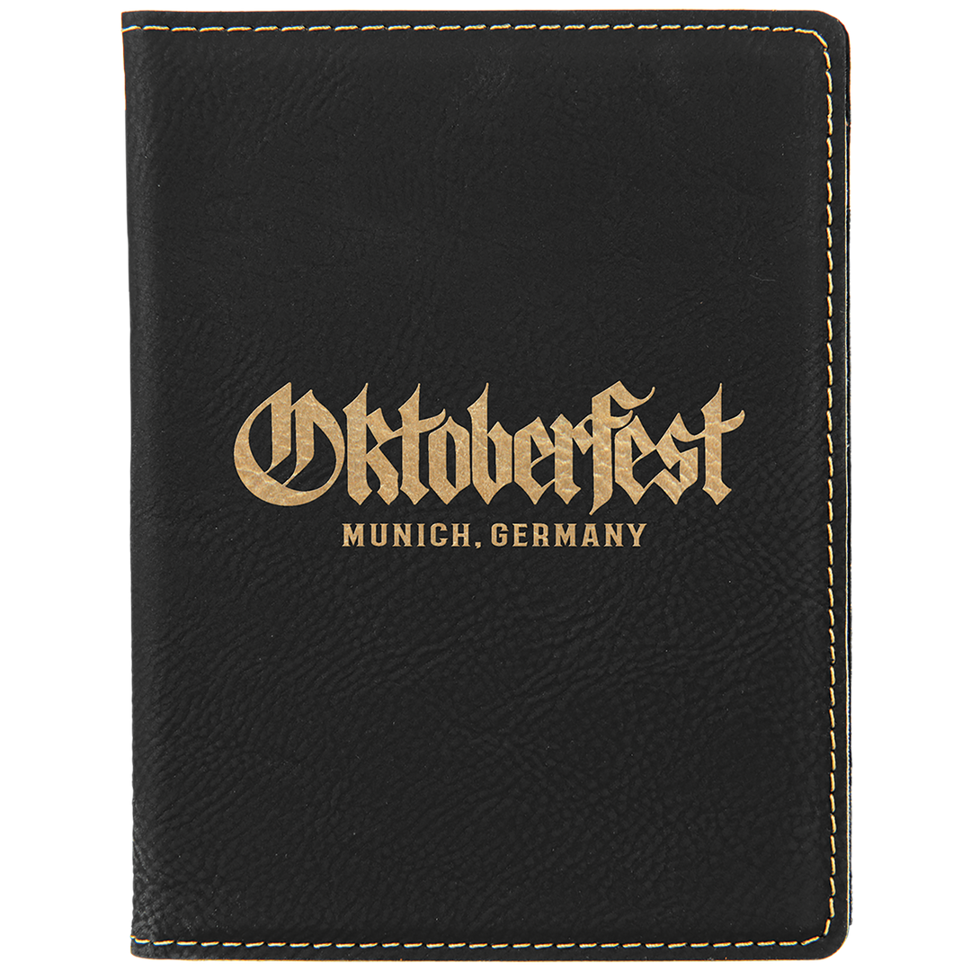 Personalized Leatherette Passport Holder