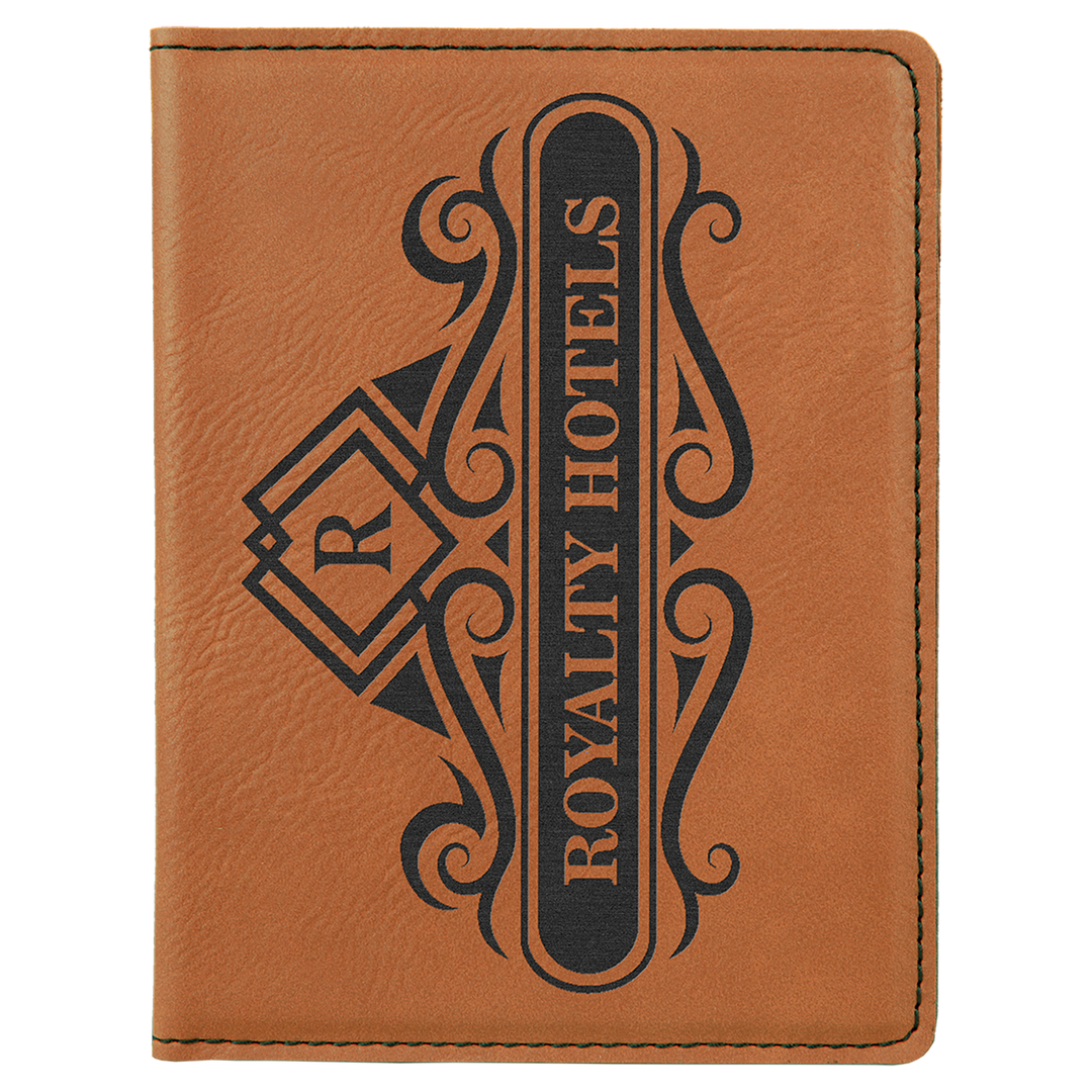 Personalized Leatherette Passport Holder