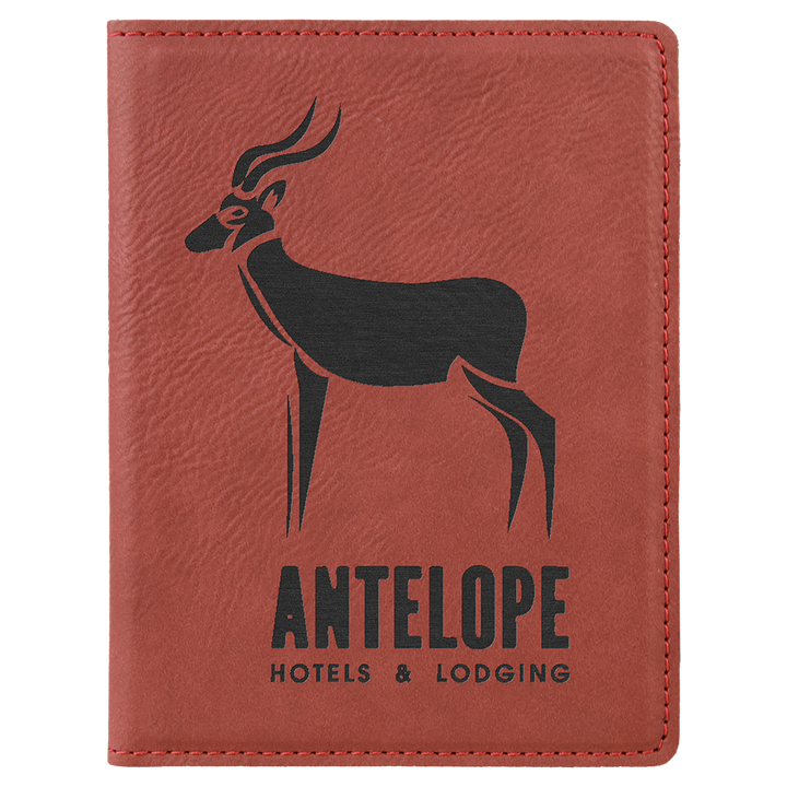 Personalized Leatherette Passport Holder
