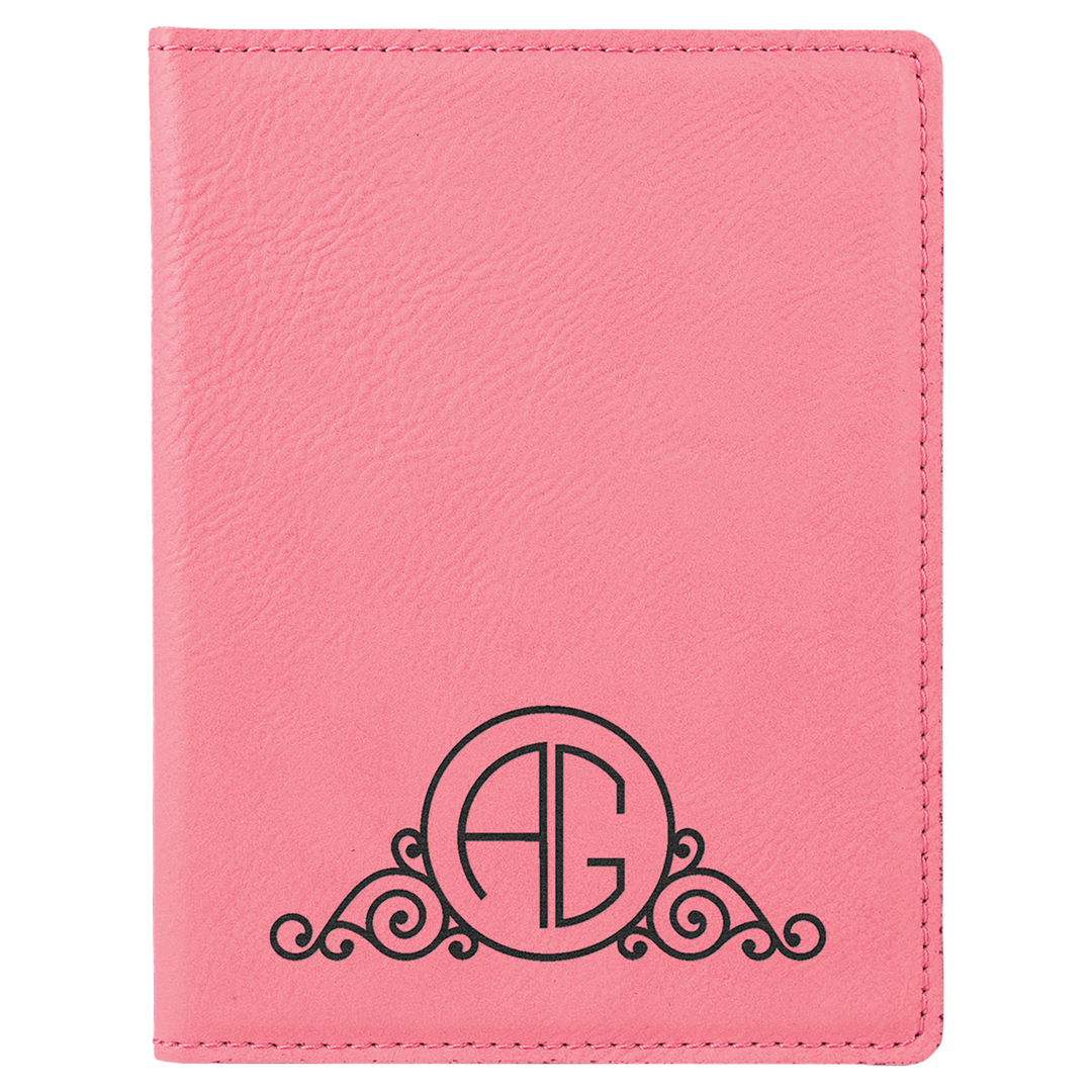 Personalized Leatherette Passport Holder