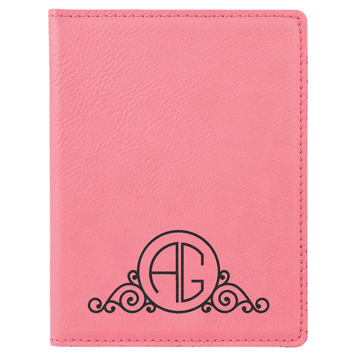 Personalized Leatherette Passport Holder