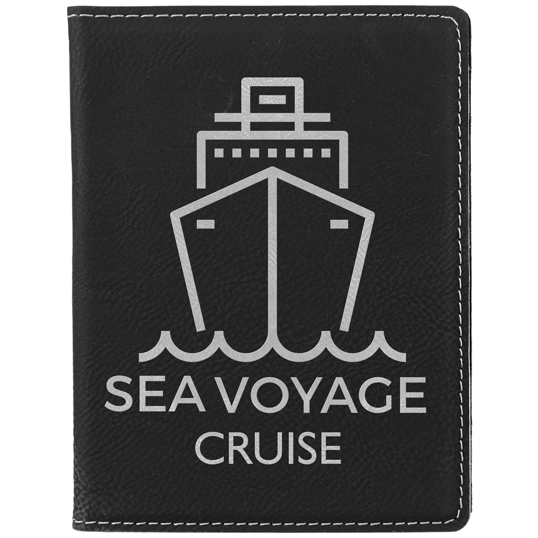 Personalized Leatherette Passport Holder