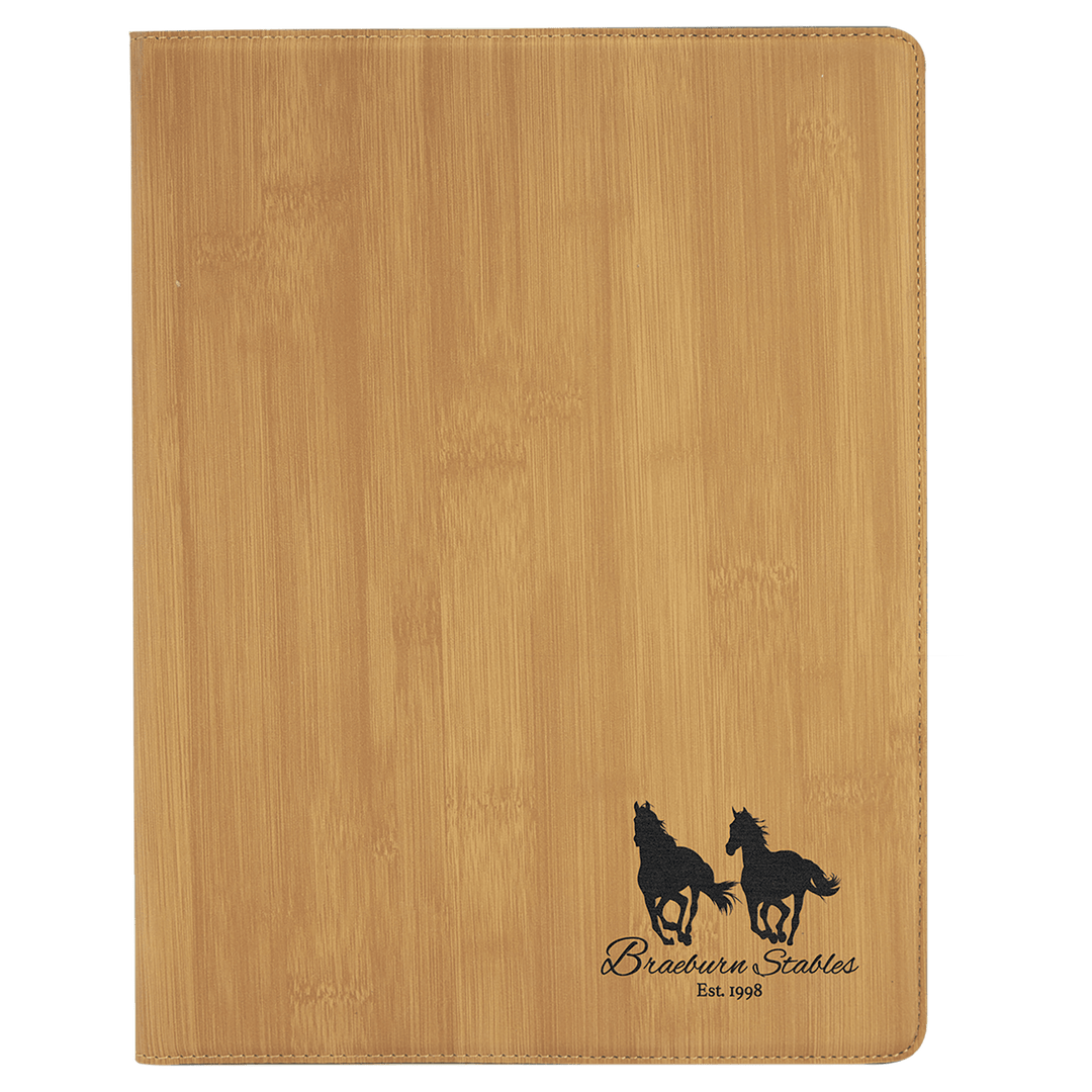 Personalized Engraved Leatherette Portfolio