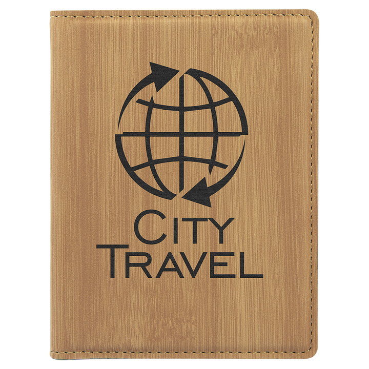 Personalized Leatherette Passport Holder