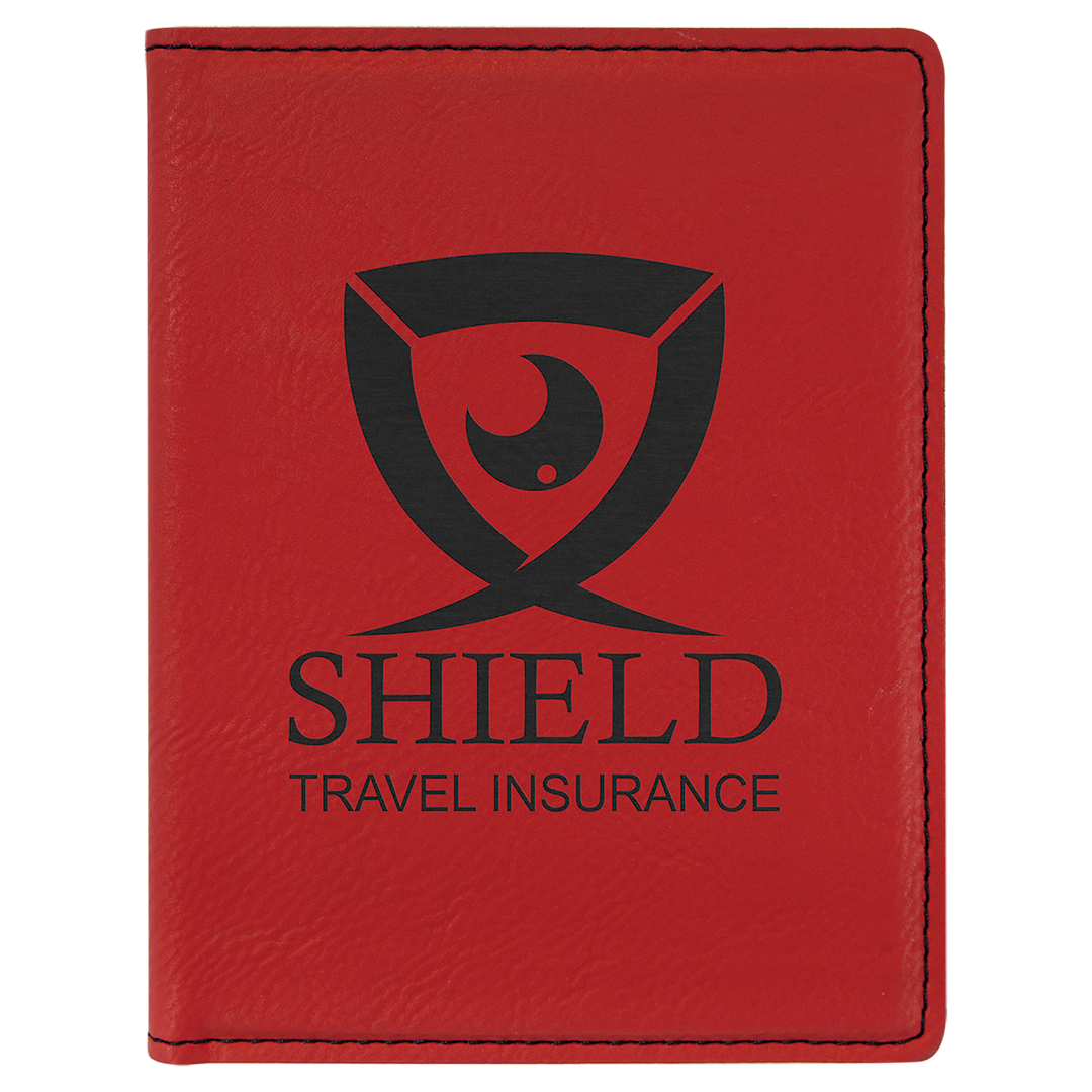 Personalized Leatherette Passport Holder