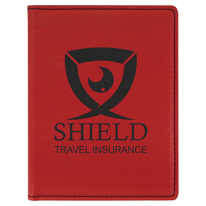 Personalized Leatherette Passport Holder