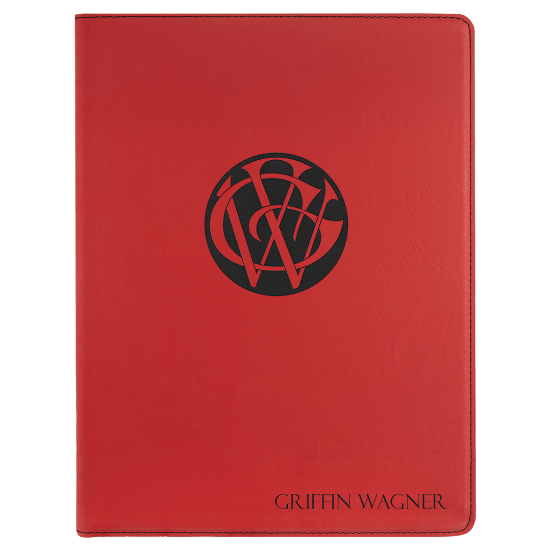 Personalized Engraved Leatherette Padfolio/Portfolio