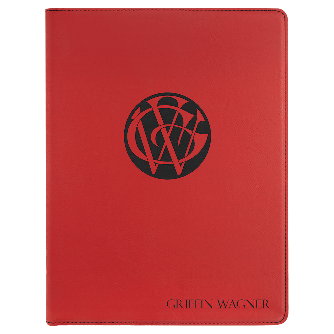 Personalized Engraved Leatherette Portfolio