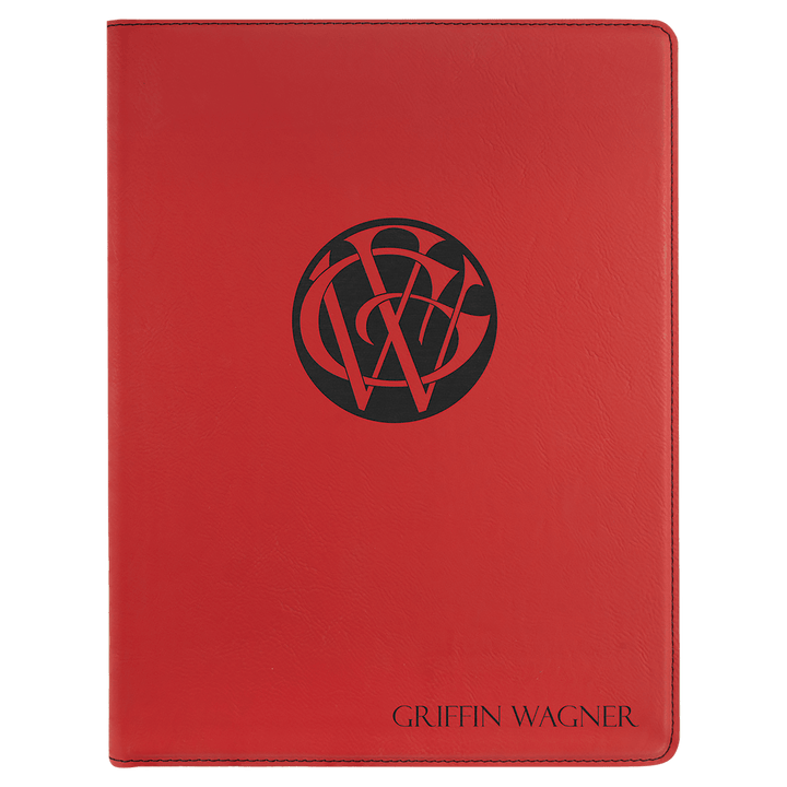 Personalized Engraved Leatherette Padfolio/Portfolio