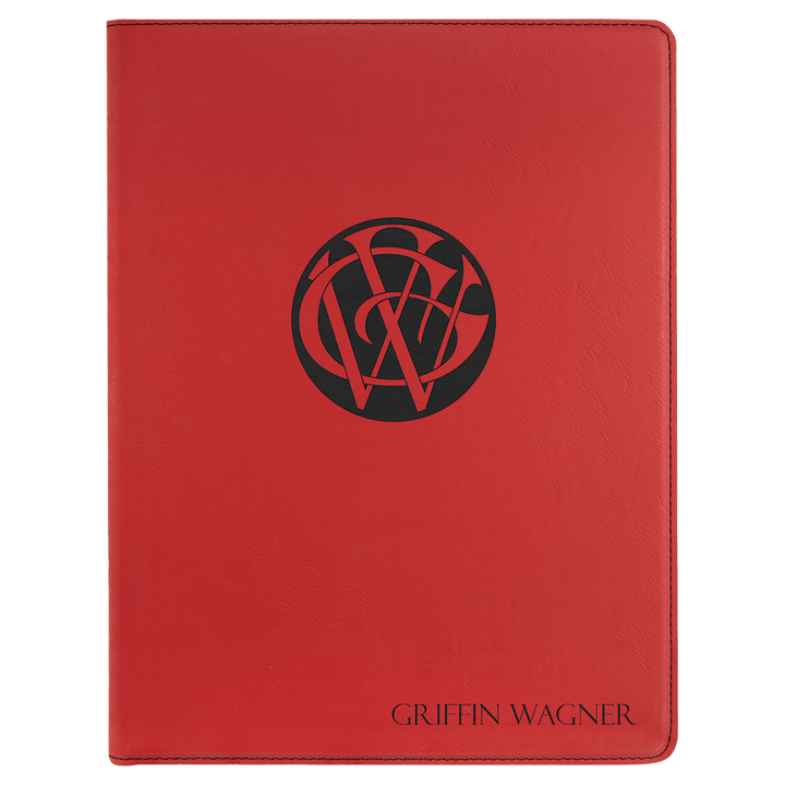 Personalized Engraved Leatherette Portfolio